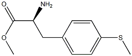 METHYL (2S)-2-AMINO-3-(4-METHYLTHIOPHENYL)PROPANOATE 结构式