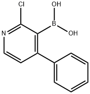 2-CHLORO-4-PHENYLPYRIDINE-3-BORONIC ACID 结构式