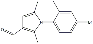 1-(4-BROMO-2-METHYLPHENYL)-2,5-DIMETHYL-1H-PYRROLE-3-CARBALDEHYDE 结构式