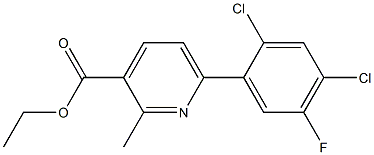 ETHYL 6-(2,4-DICHLORO-5-FLUOROPHENYL)-2-METHYLPYRIDINE-3-CARBOXYLATE 结构式
