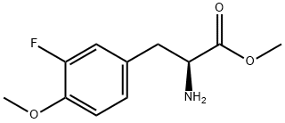 METHYL (2S)-2-AMINO-3-(3-FLUORO-4-METHOXYPHENYL)PROPANOATE 结构式