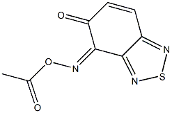 (4Z)-2,1,3-BENZOTHIADIAZOLE-4,5-DIONE 4-(O-ACETYLOXIME) 结构式