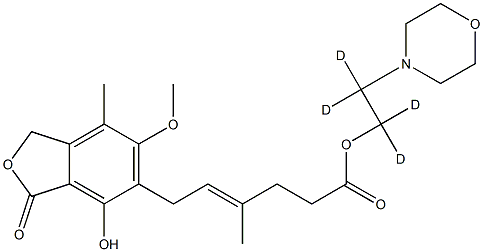 MYCOPHENOLATE MOFETIL-D4 结构式