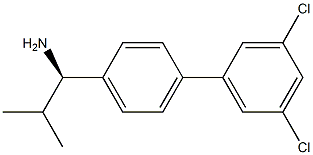 (1R)-1-[4-(3,5-DICHLOROPHENYL)PHENYL]-2-METHYLPROPYLAMINE 结构式