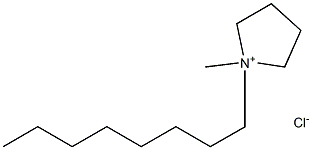 1-METHYL-1-OCTYLPYRROLIDINIUM CHLORIDE 结构式