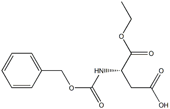 N-ALPHA-CARBOBENZOXY-L-ASPARTIC ACID ALPHA-ETHYL ESTER 结构式