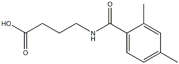 4-[(2,4-DIMETHYLBENZOYL)AMINO]BUTANOIC ACID 结构式