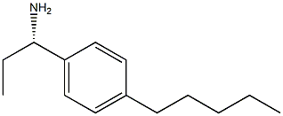 (1S)-1-(4-PENTYLPHENYL)PROPYLAMINE 结构式