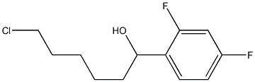 6-CHLORO-1-(2,4-DIFLUOROPHENYL)-1-HEXANOL 结构式