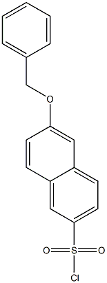 6-Benzyloxy-naphthalene-2-sulfonyl chloride 结构式