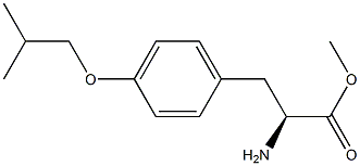 METHYL (2S)-2-AMINO-3-[4-(2-METHYLPROPOXY)PHENYL]PROPANOATE 结构式