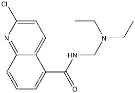 2-CHLOROQUINOLINE-5-CARBOXYLIC ACID DIETHYLAMINOMETHYL AMIDE 结构式