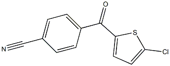 2-CHLORO-5-(4-CYANOBENZOYL)THIOPHENE 结构式