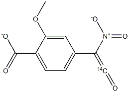 2-METHOXY-4-NITROMETHYLBENZOATE, [CARBONYL-14C]- 结构式