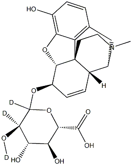 MORPHINE-6BETA-D-GLUCURONIDE-D3 结构式
