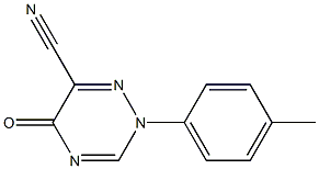 2-(4-METHYLPHENYL)-5-OXO-2,5-DIHYDRO-1,2,4-TRIAZINE-6-CARBONITRILE 结构式
