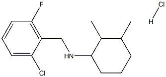 N-(2-氯-6-氟苄基)-N-(2,3-二甲基环己基)胺盐酸盐 结构式