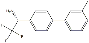 (1R)-2,2,2-TRIFLUORO-1-[4-(3-METHYLPHENYL)PHENYL]ETHYLAMINE 结构式