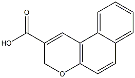 3H-BENZO[F]CHROMENE-2-CARBOXYLIC ACID 结构式