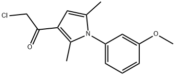 2-氯-1-(1-(3-甲氧基苯基)-2,5-二甲基-1H-吡咯-3-基)乙烷-1-酮 结构式