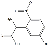 AMINO-(5-HYDROXY-2-NITRO-PHENYL)-ACETIC ACID 结构式