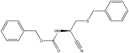 BENZYL [(1R)-2-(BENZYLTHIO)-1-CYANOETHYL]CARBAMATE 结构式