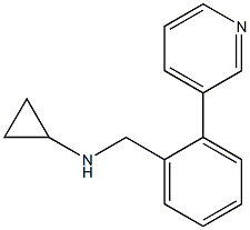 (1R)CYCLOPROPYL(2-(3-PYRIDYL)PHENYL)METHYLAMINE 结构式