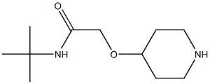 N-叔丁基-2-(4-氧基哌啶)乙酰胺 结构式