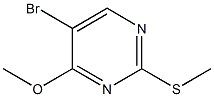 5-Bromo-2-(methylthio)-4-methoxypyrimidine 结构式