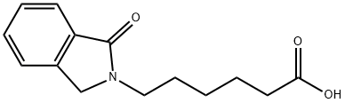 6-(1-Oxo-1,3-dihydro-2H-isoindol-2-yl)hexanoic acid 结构式