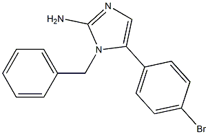 1-BENZYL-5-(4-BROMO-PHENYL)-1H-IMIDAZOL-2-YLAMINE 结构式