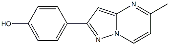 4-(5-METHYLPYRAZOLO[1,5-A]PYRIMIDIN-2-YL)PHENOL 结构式