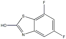 5,7-DIFLUORO-2-HYDROXYBENZOTHIAZOLE 结构式