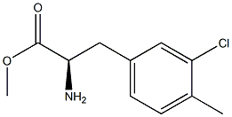 METHYL (2R)-2-AMINO-3-(3-CHLORO-4-METHYLPHENYL)PROPANOATE 结构式