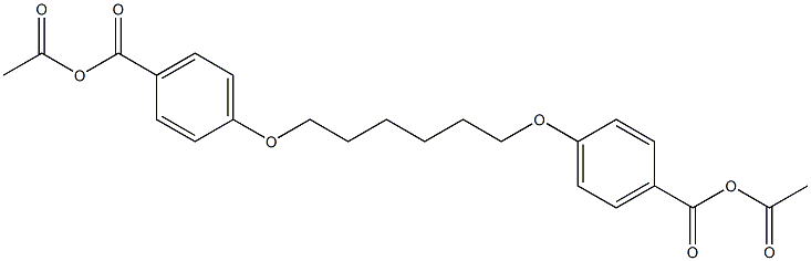 1,6-Bis(p-acetoxycarbonylphenoxy)hexane 结构式
