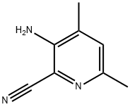 3-AMINO-4,6-DIMETHYLPYRIDINE-2-CARBONITRILE 结构式