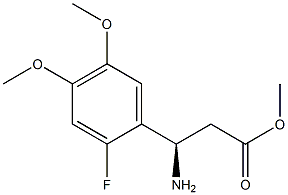 METHYL (3R)-3-AMINO-3-(2-FLUORO-4,5-DIMETHOXYPHENYL)PROPANOATE 结构式