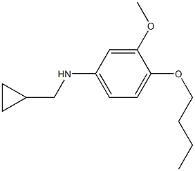 (1S)(4-BUTOXY-3-METHOXYPHENYL)CYCLOPROPYLMETHYLAMINE 结构式