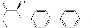 METHYL (2S)-2-AMINO-3-[4-(4-FLUOROPHENYL)PHENYL]PROPANOATE 结构式