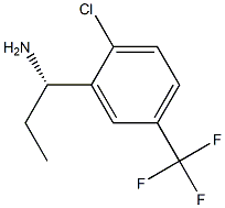 (1S)-1-[2-Chloro-5-(trifluoromethyl)phenyl]propylamine 结构式