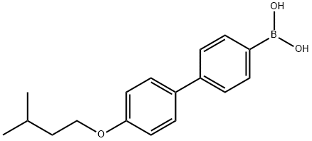 4-(4-ISOPENTYLOXYPHENYL)PHENYLBORONIC ACID 结构式