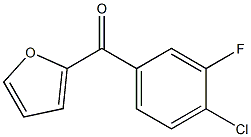 2-(4-CHLORO-3-FLUOROBENZOYL)FURAN 结构式