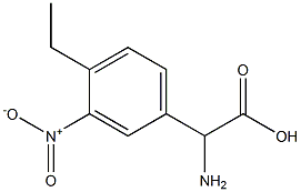 AMINO-(4-ETHYL-3-NITRO-PHENYL)-ACETIC ACID 结构式