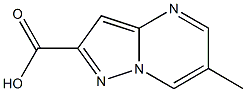 6-METHYL-PYRAZOLO[1,5-A]PYRIMIDINE-2-CARBOXYLIC ACID 结构式