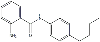 2-AMINO-N-(4-BUTYLPHENYL)BENZAMIDE 结构式