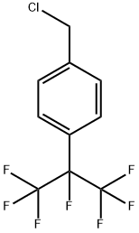 1-CHLOROMETHYL-4-(1,2,2,2-TETRAFLUORO-1-TRIFLUOROMETHYL-ETHYL)-BENZENE 结构式