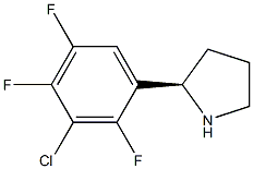 (2R)-2-(3-Chloro-2,4,5-trifluorophenyl)pyrrolidine 结构式