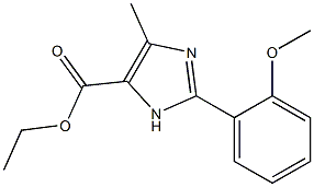5-METHYL-2-(2-METHOXYPHENYL)-3H-IMIDAZOLE-4-CARBOXYLIC ACID ETHYL ESTER 结构式
