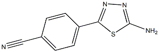 4-(5-AMINO-[1,3,4]THIADIAZOL-2-YL)-BENZONITRILE 结构式