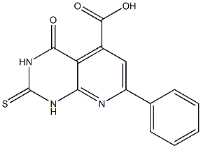 4-OXO-7-PHENYL-2-THIOXO-1,2,3,4-TETRAHYDROPYRIDO[2,3-D]PYRIMIDINE-5-CARBOXYLIC ACID 结构式